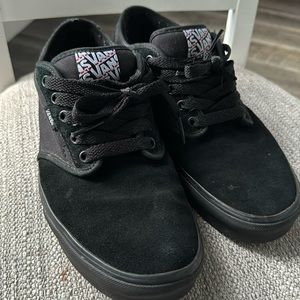 VANS Black suede and canvas-Atwood shoes size 10.5